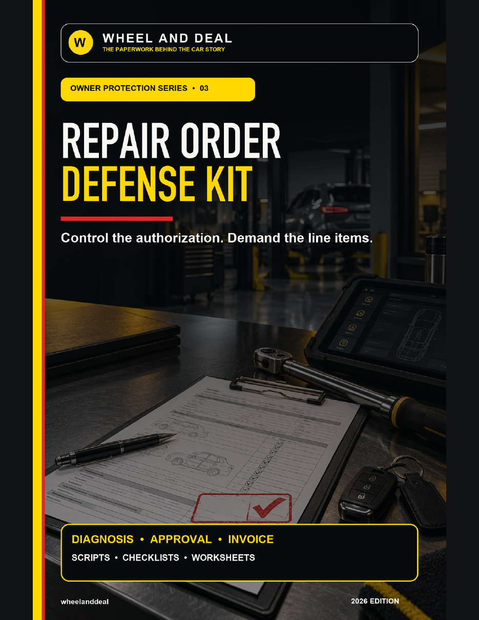 The Repair Order Defense Kit cover